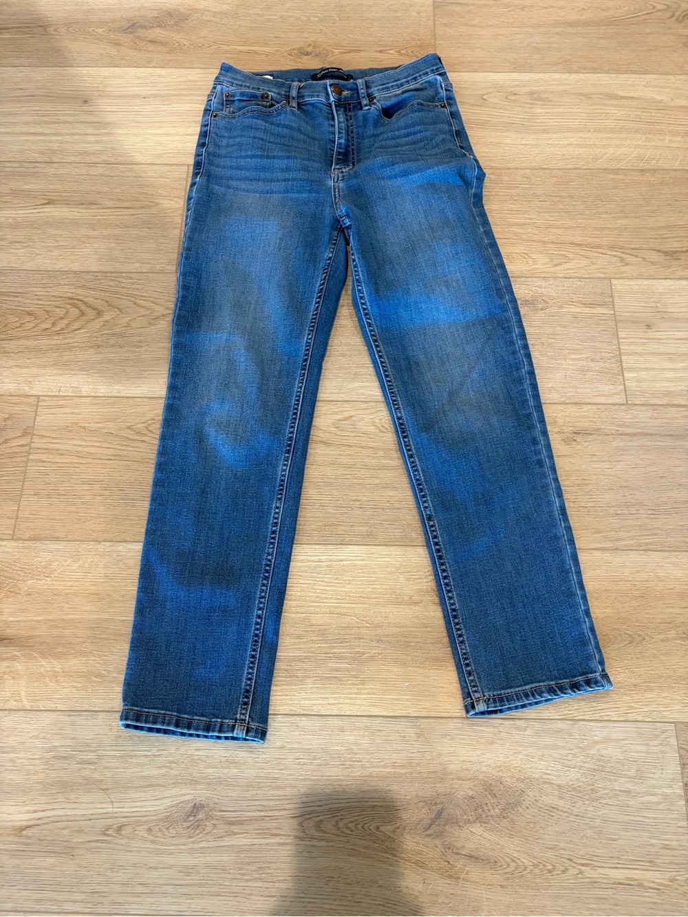 Calvin Klein Straight-Leg Blue Denim Jeans